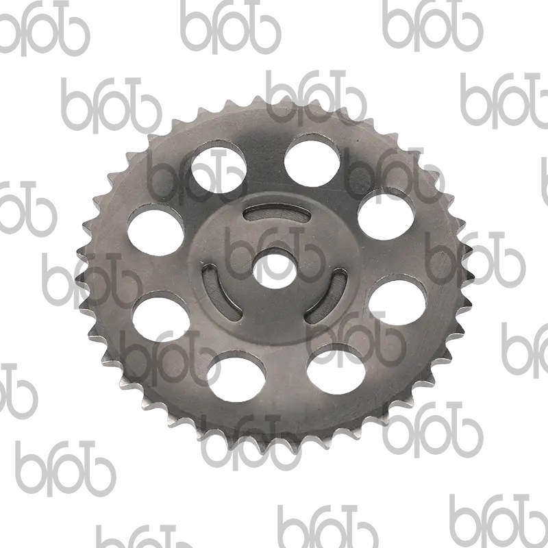 How does camshaft gear design affect engine performance?